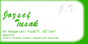 jozsef tusak business card